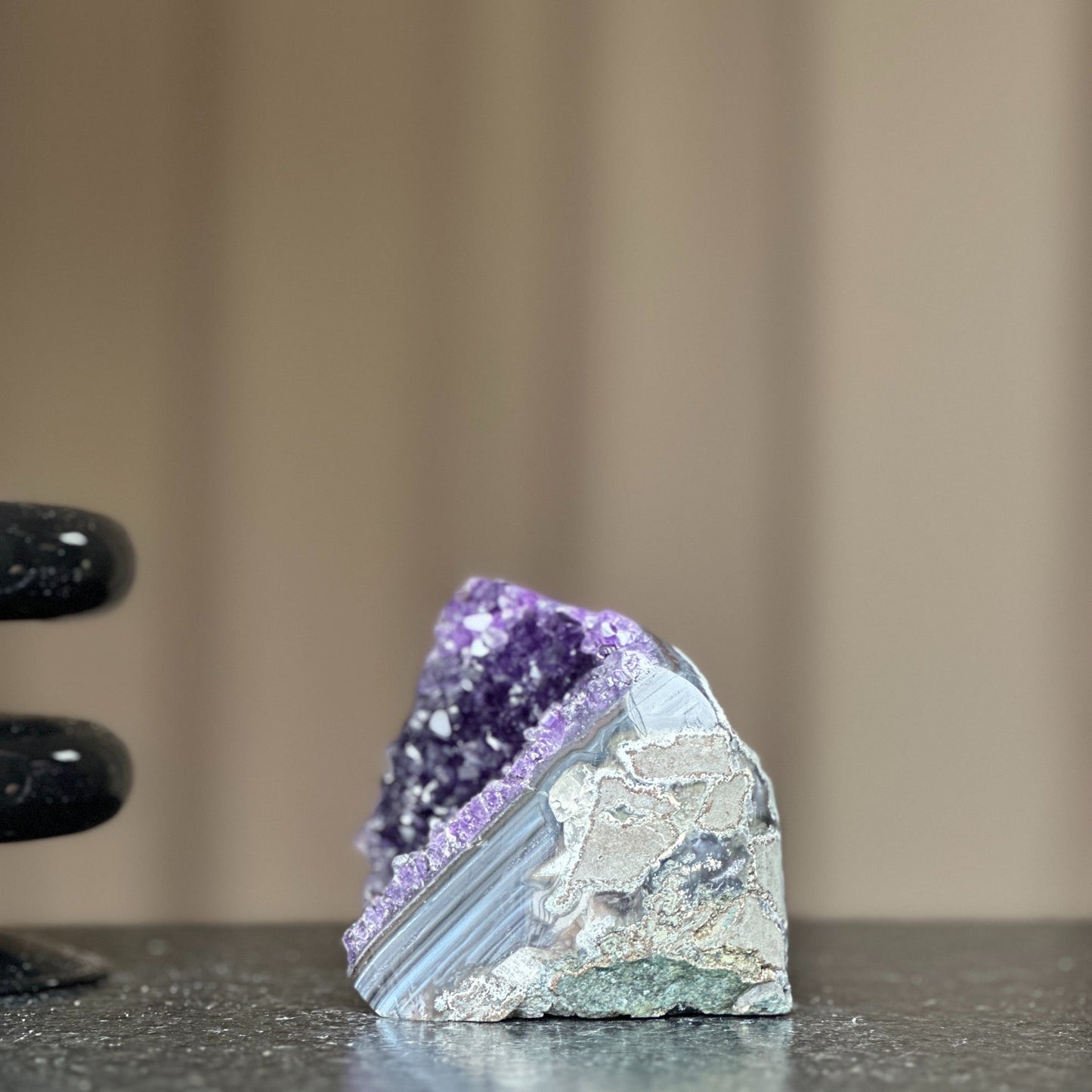 Amethyst birthstone for February Large crystals self standing amethyst