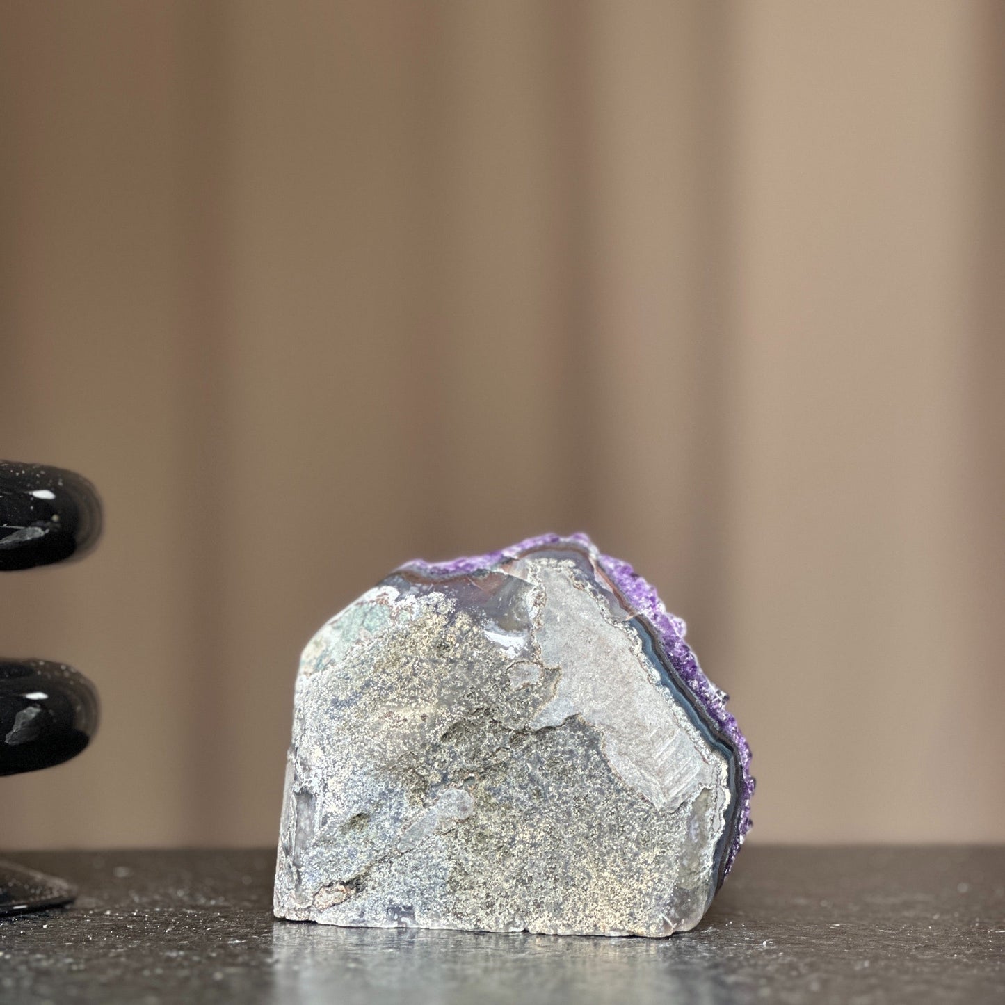 Amethyst birthstone for February Large crystals self standing amethyst