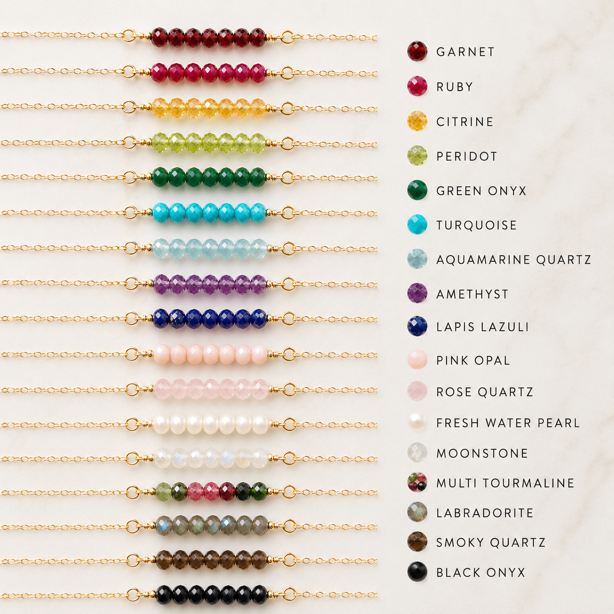 Custom Birthstone Necklace