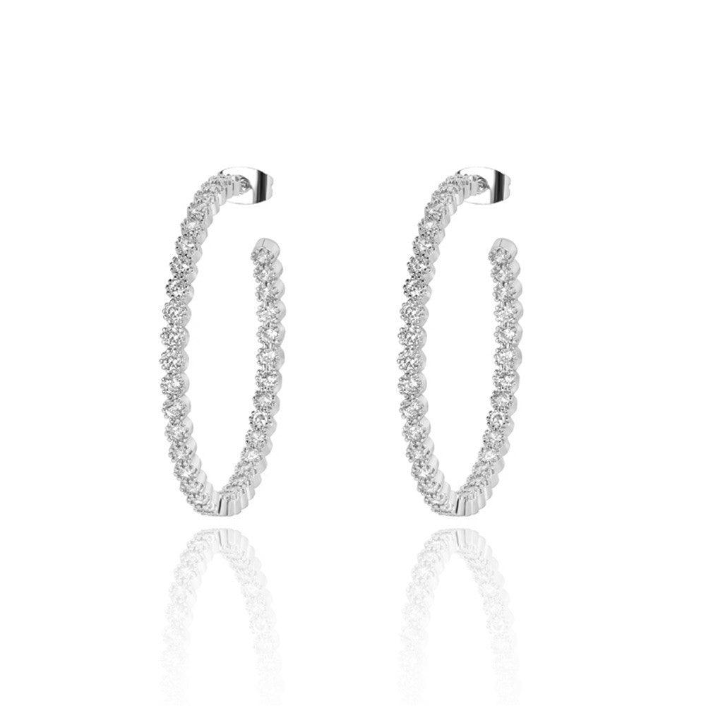 Crystal Hoop Earrings