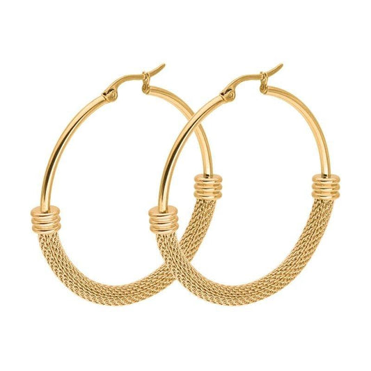 Mesh Hoop Earrings