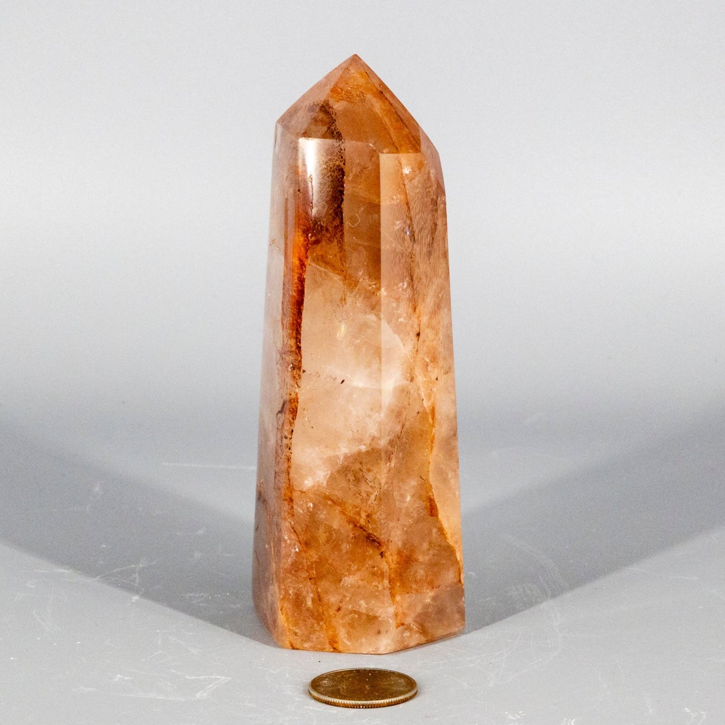 Hematoid "Fire" Quartz Tower