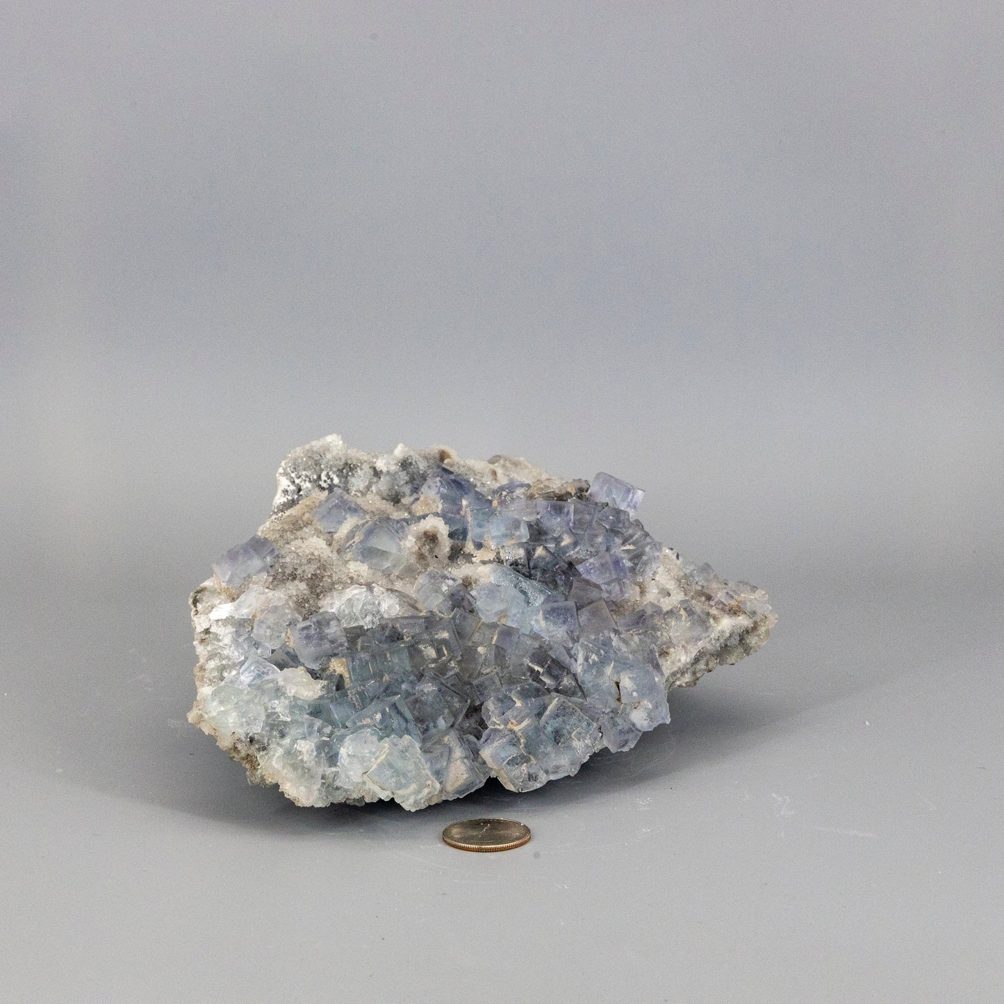 Huge 5.5 lbs Blue Fluorite XL "Sugar Cube" Double Sided Cluster