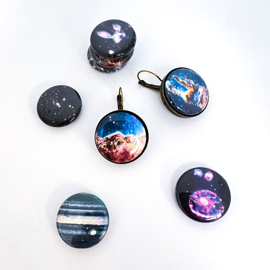 Interchangeable JWST First Images Earrings