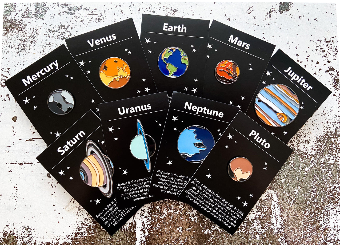Neptune Enamel Pin