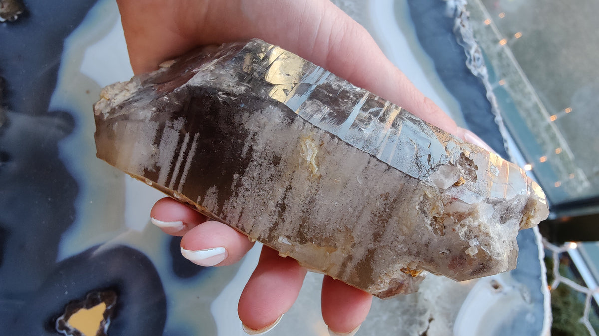 Lodalite Included Smokey Quartz Point