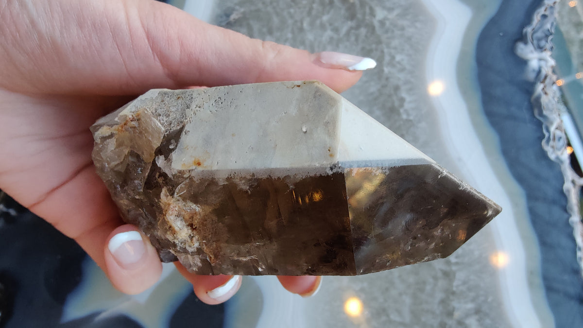 Lodalite Included Smokey Quartz Point
