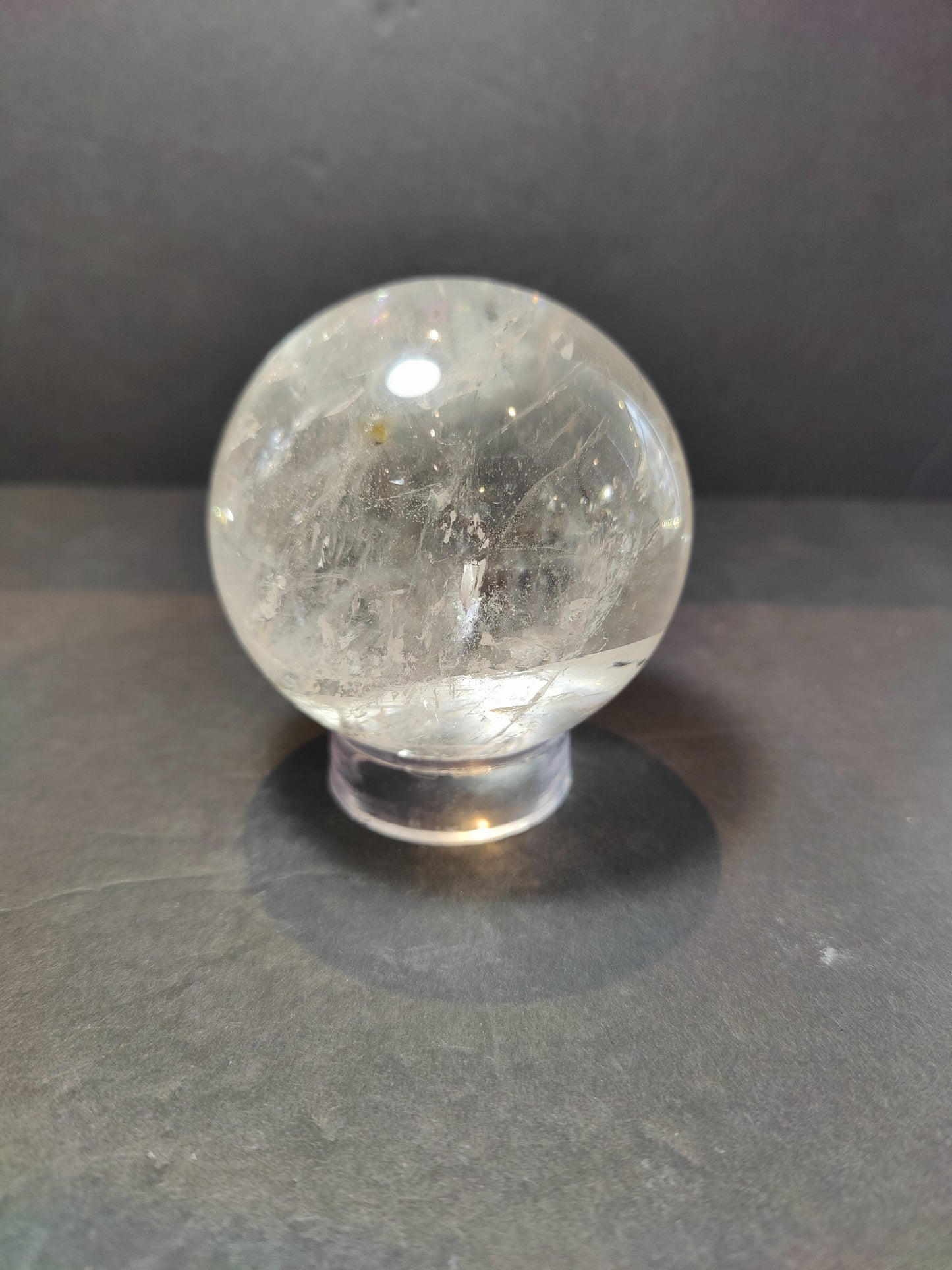 Clear Quartz Polished Sphere Sculpture (Extra Quality)