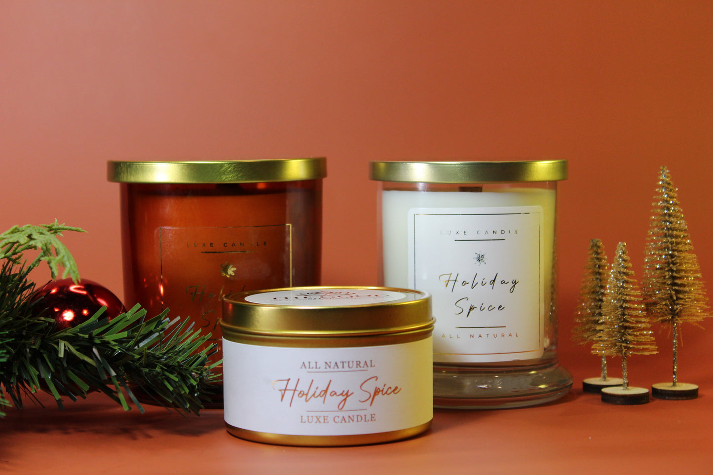 Holiday Spice • Luxe Natural Coconut Wax Candle