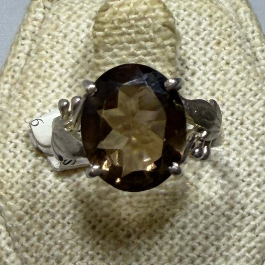 Smokey Quartz Ring Size 6 (02.9044)