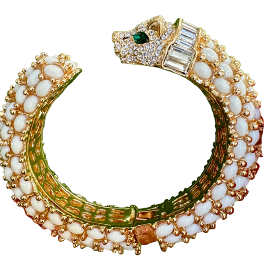 White Panther Bracelet