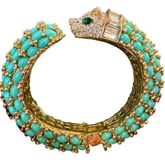 Turquoise Panther Bracelet
