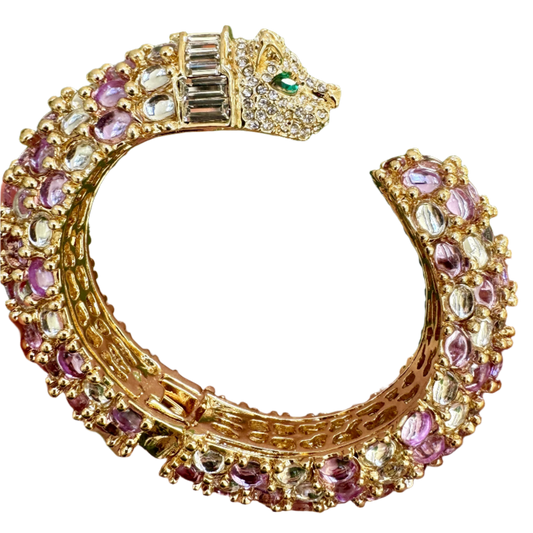 Purple Jewel Panther Bracelet