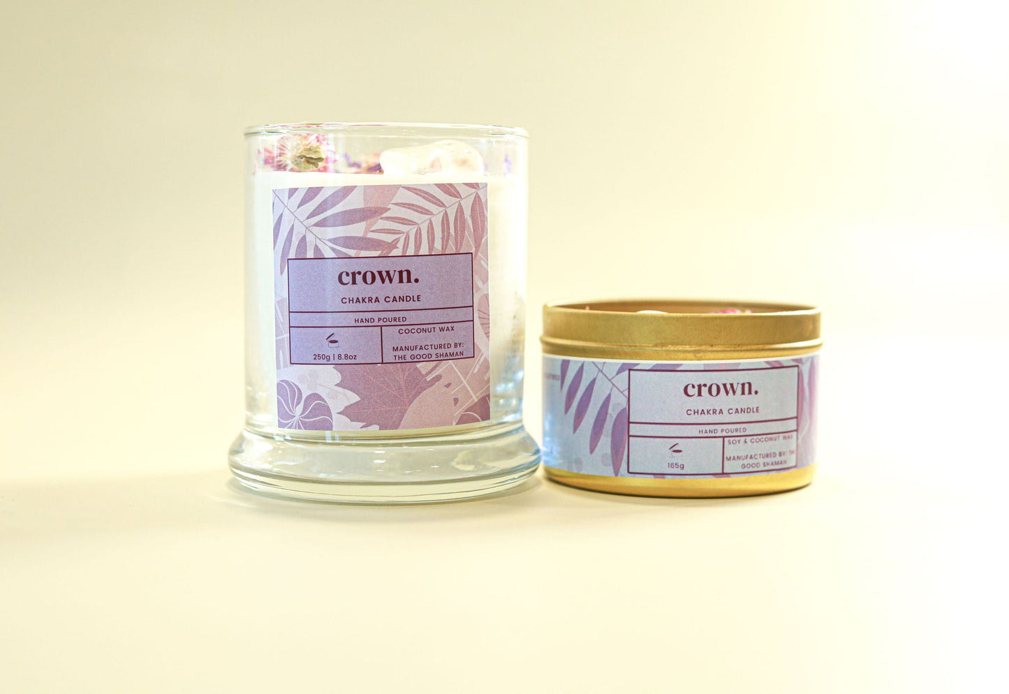 Crown Chakra Luxe Natural Coconut Wax Scented Candle