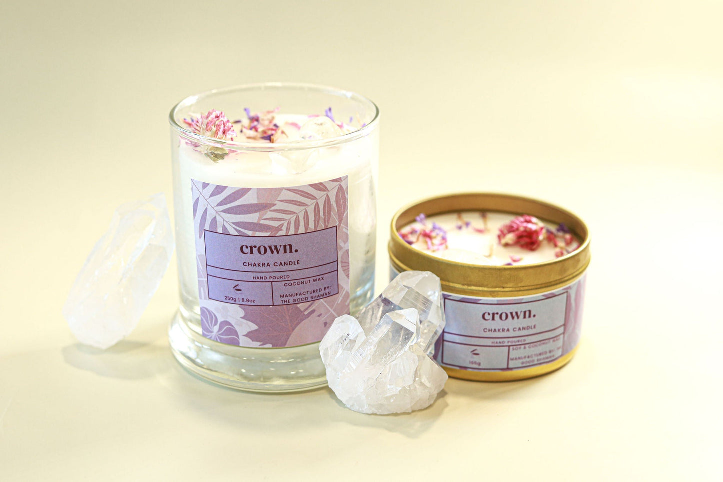 Crown Chakra Luxe Natural Coconut Wax Scented Candle