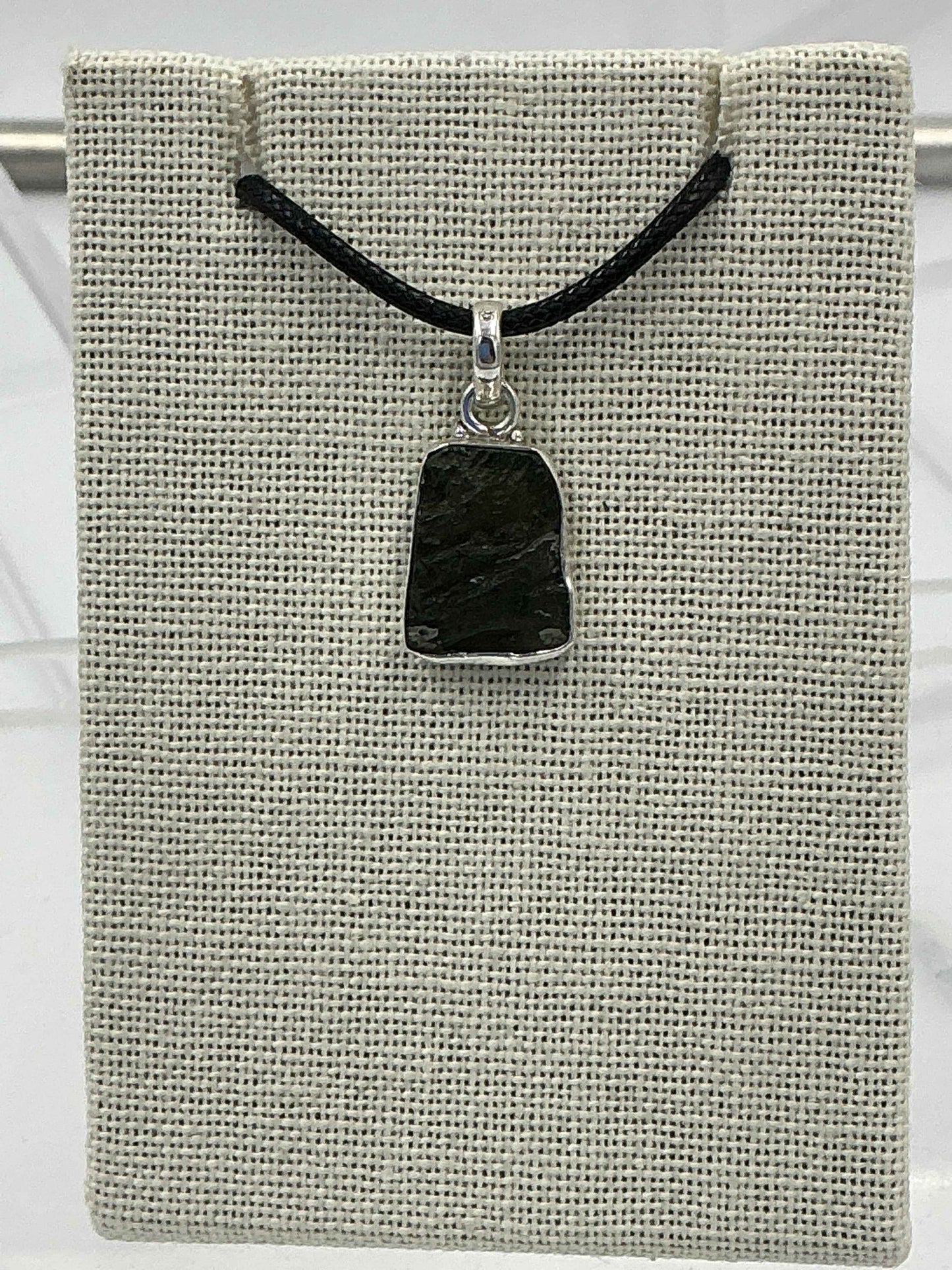 Sterling Silver Moldavite Pendant