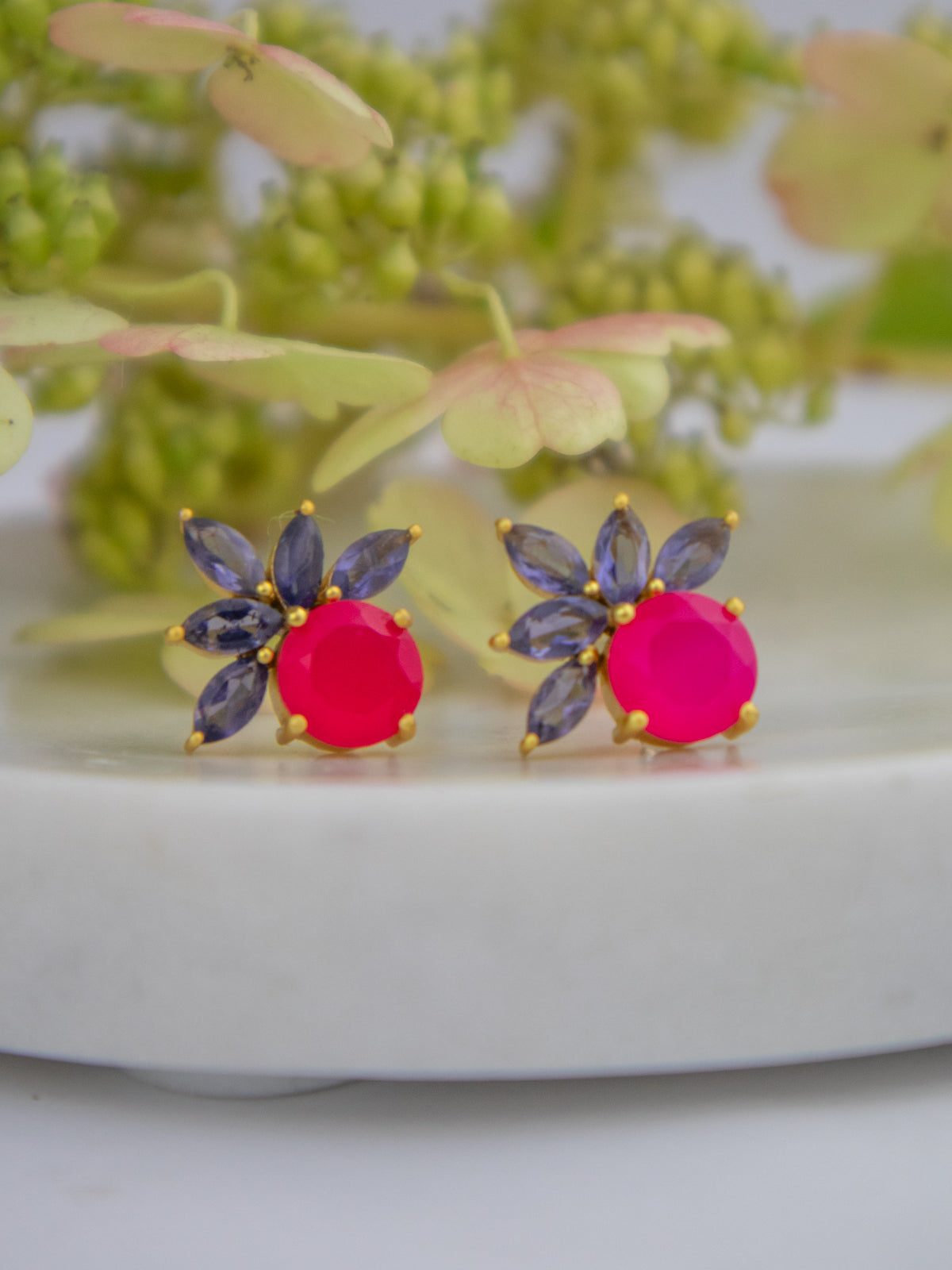 Blooming Fan Studs