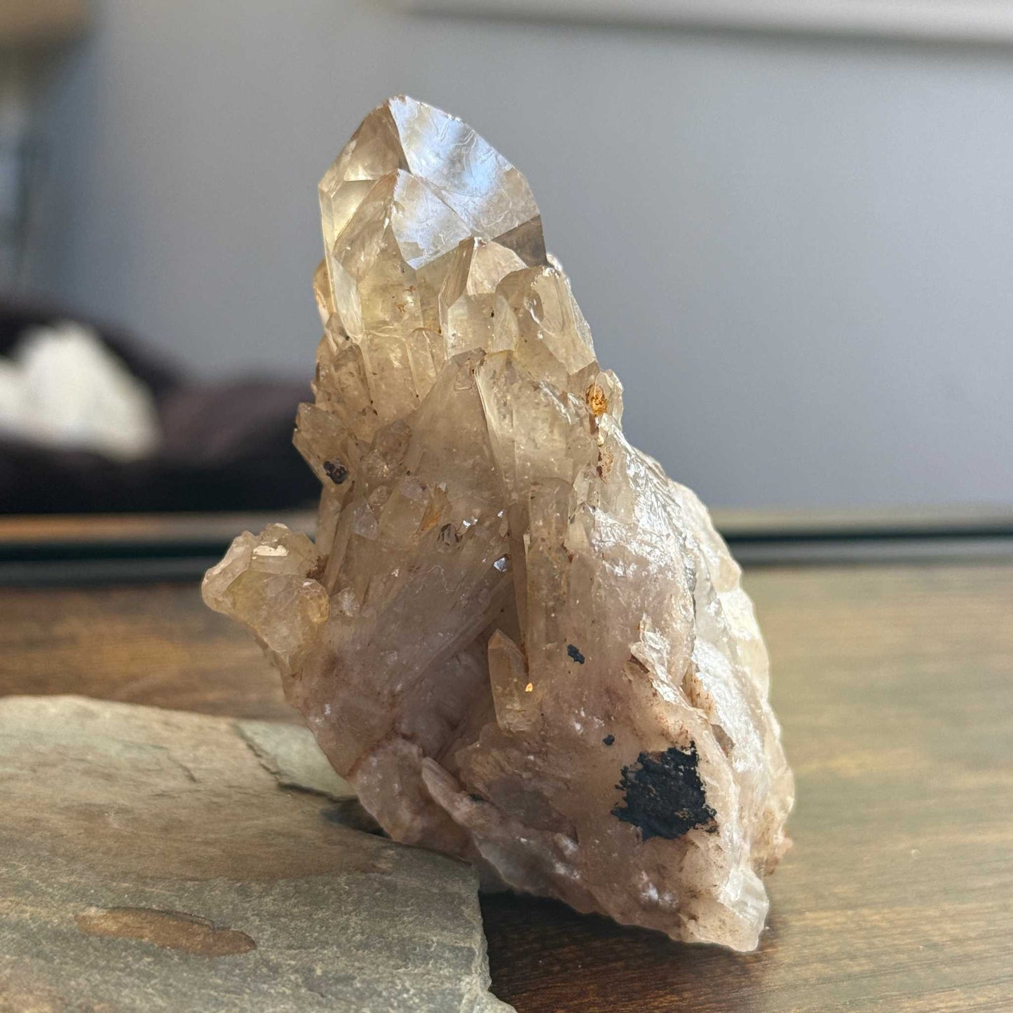 Kundalini Citrine Cluster with Mystic Cave ✨🔮