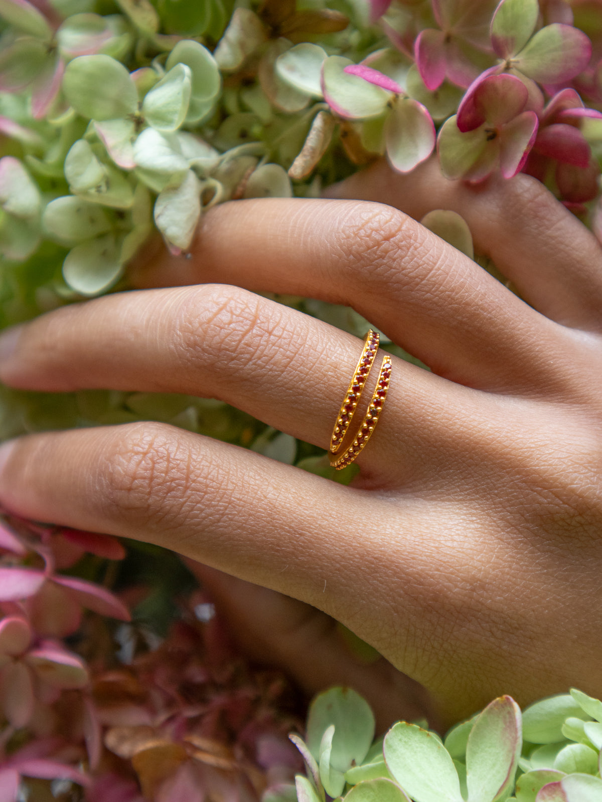 Serpentine Wrap Ring - Gold