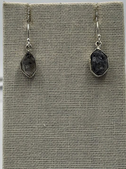 Sterling Silver Herkimer Diamond Dangle Earrings