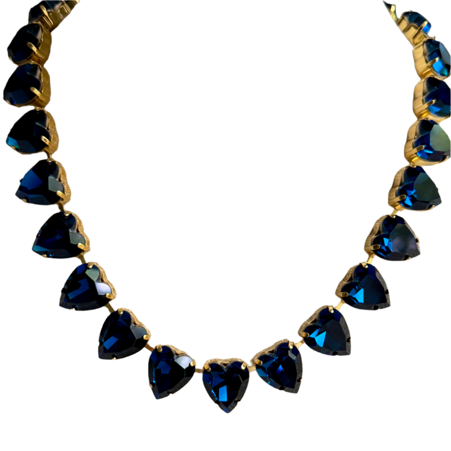 Grace Dark Blue Heart Necklace