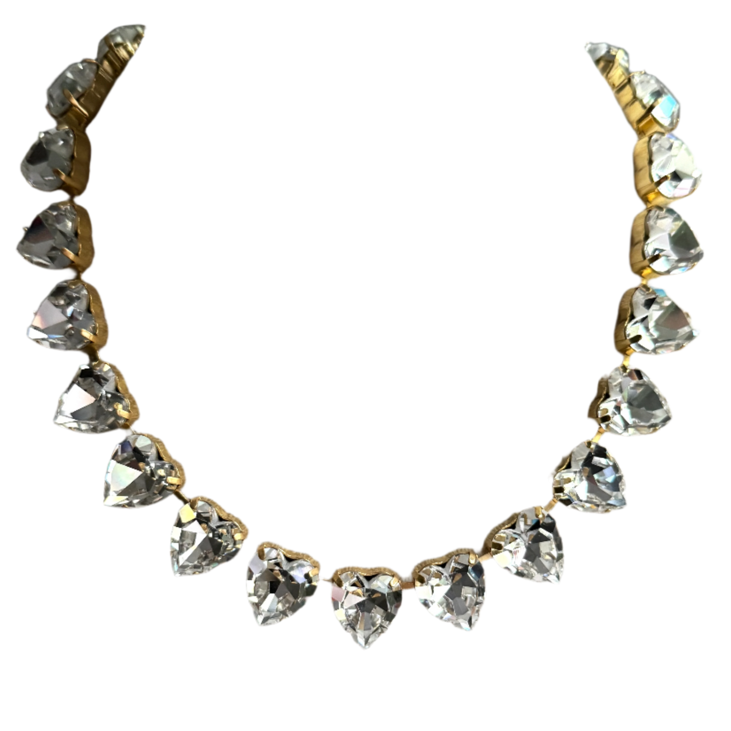 Grace Diamond Crystal Heart Necklace