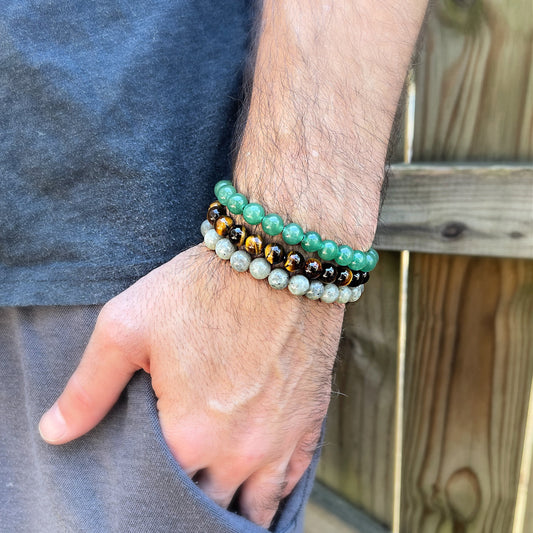 Gemstone Beaded  Stretch Bracelets