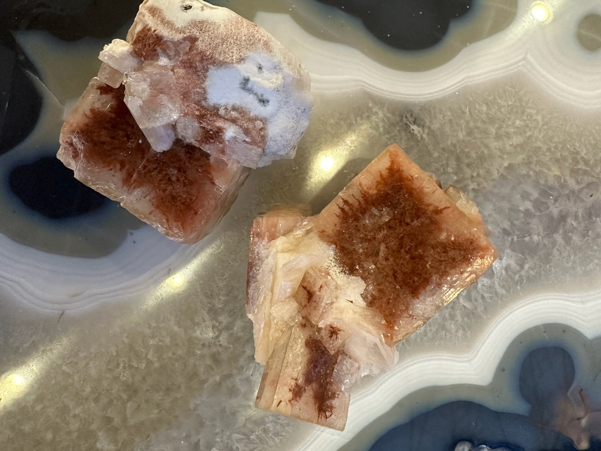 Red Apophyllite Cube (XL) from Pune, India