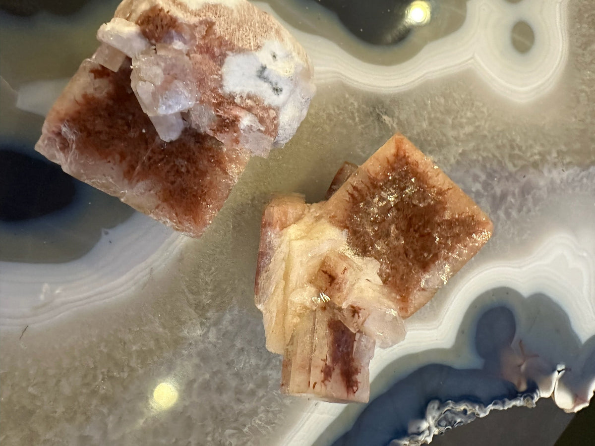 Red Apophyllite Cube (XL) from Pune, India