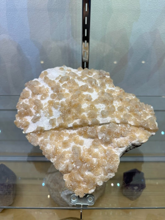 Yellow Orange Heulandite on Mordenite 4 kg