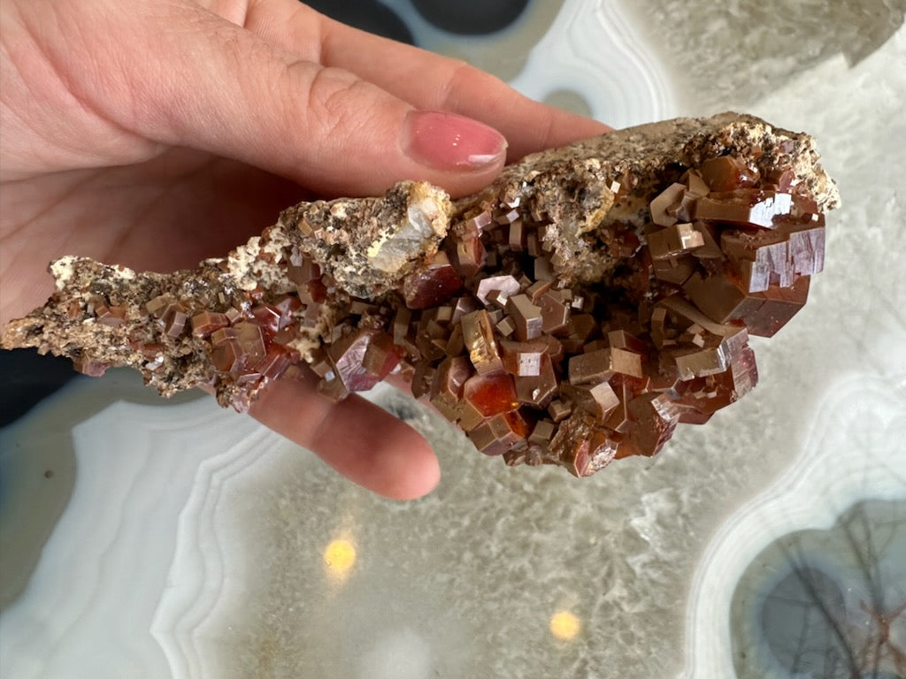 Vanadinite Cluster from Mibladen, Morocco
