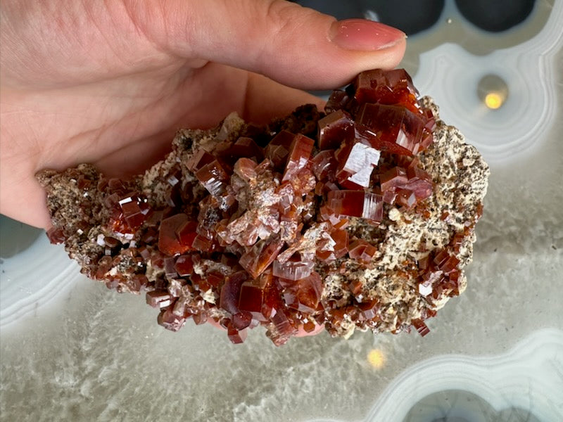 Vanadinite Cluster from Mibladen, Morocco