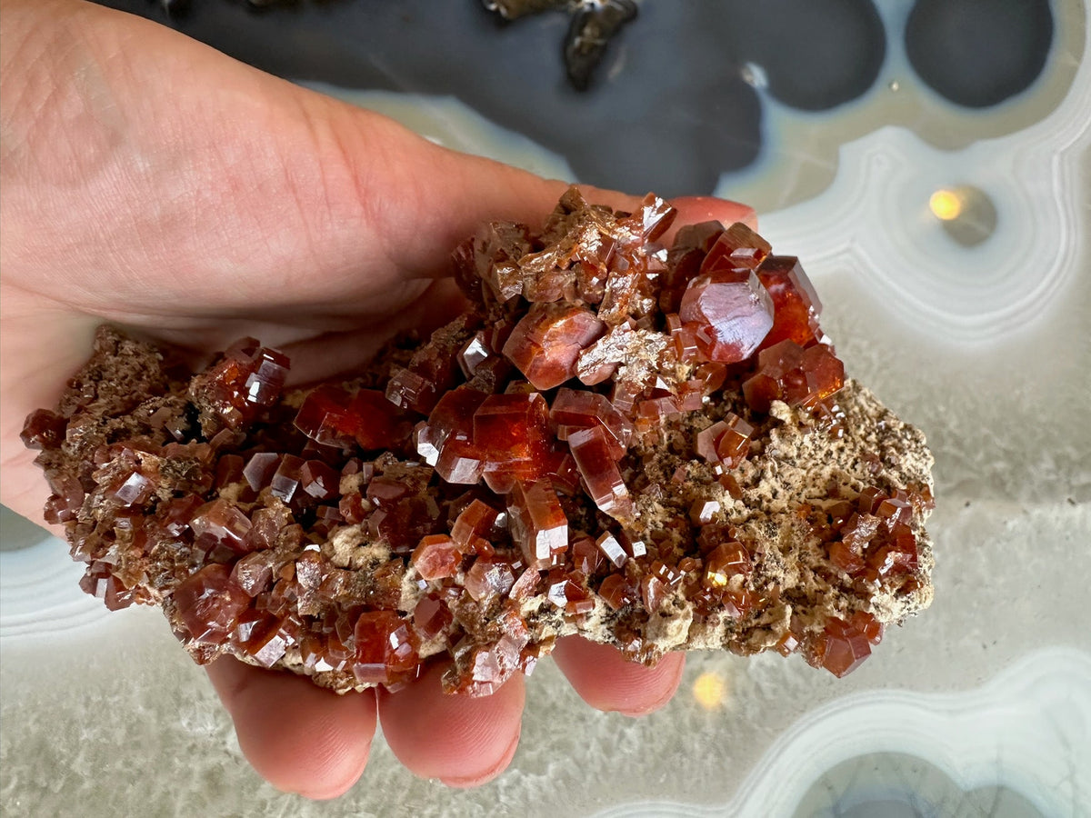 Vanadinite Cluster from Mibladen, Morocco
