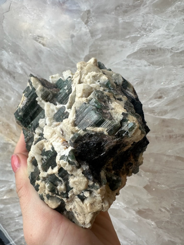 Tourmalinated Albite Cluster 1.1 kg