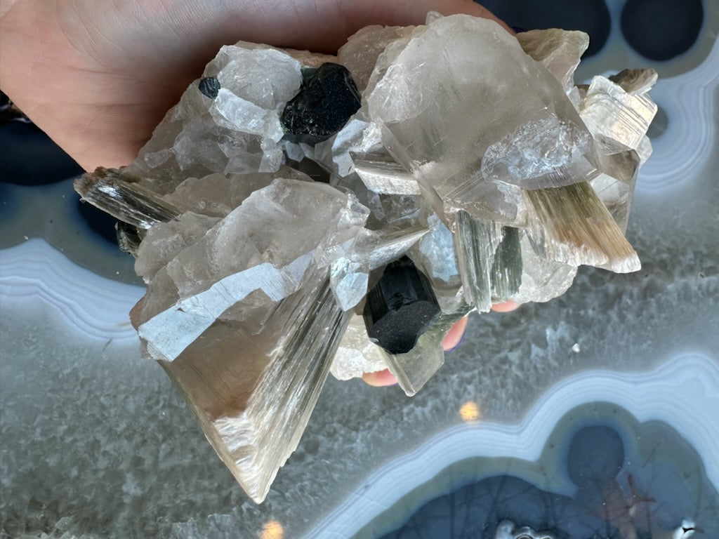 Blue Indicolite Tourmaline on Matrix from Nuristan, Afghanistan
