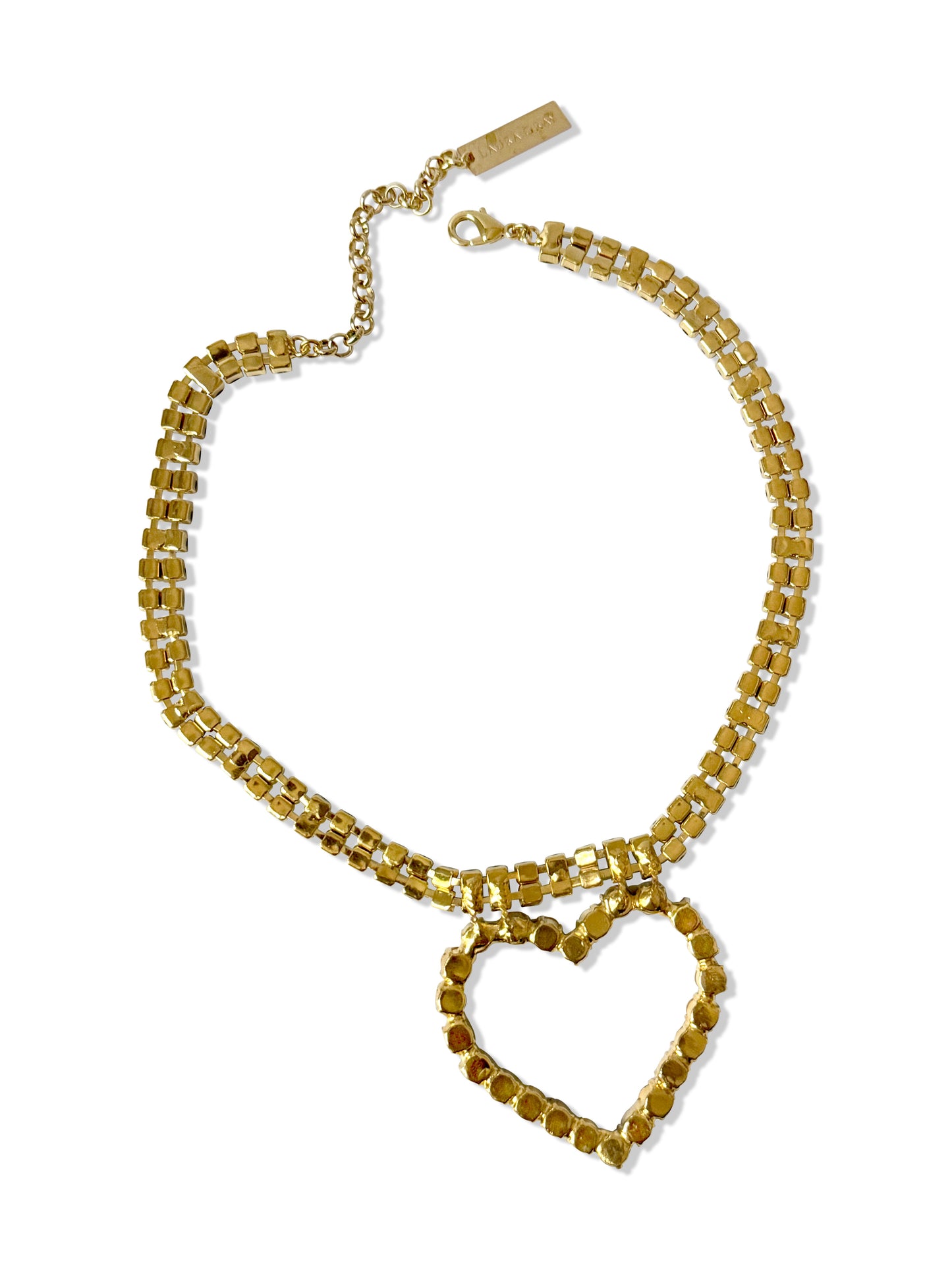 Lulu Diamond Heart Necklace