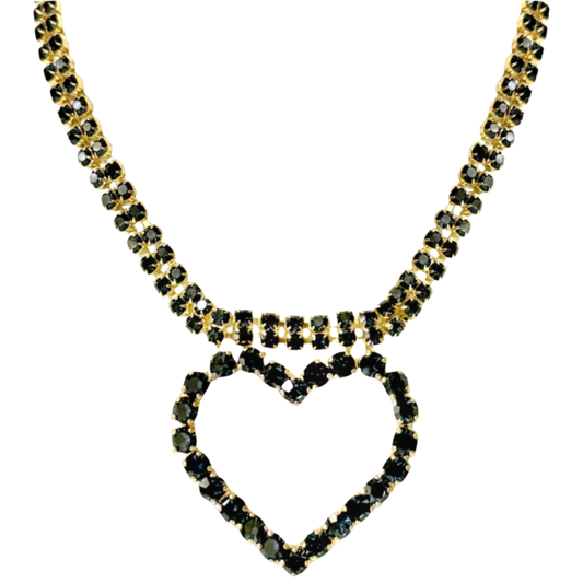 Lulu Blue Heart Necklace