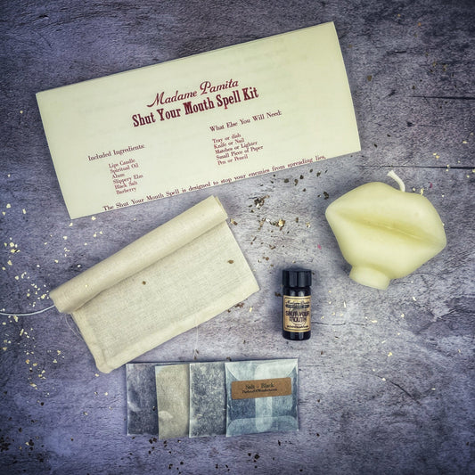 Shut Your Mouth Candle Spell Kit - Stop Gossip & Silence Rumors