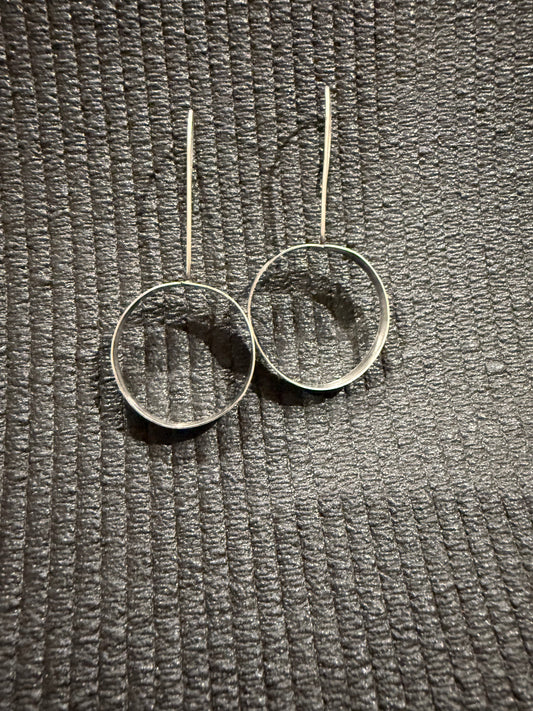 Sterling Silver Hoops | Minimalist Silver Earrings