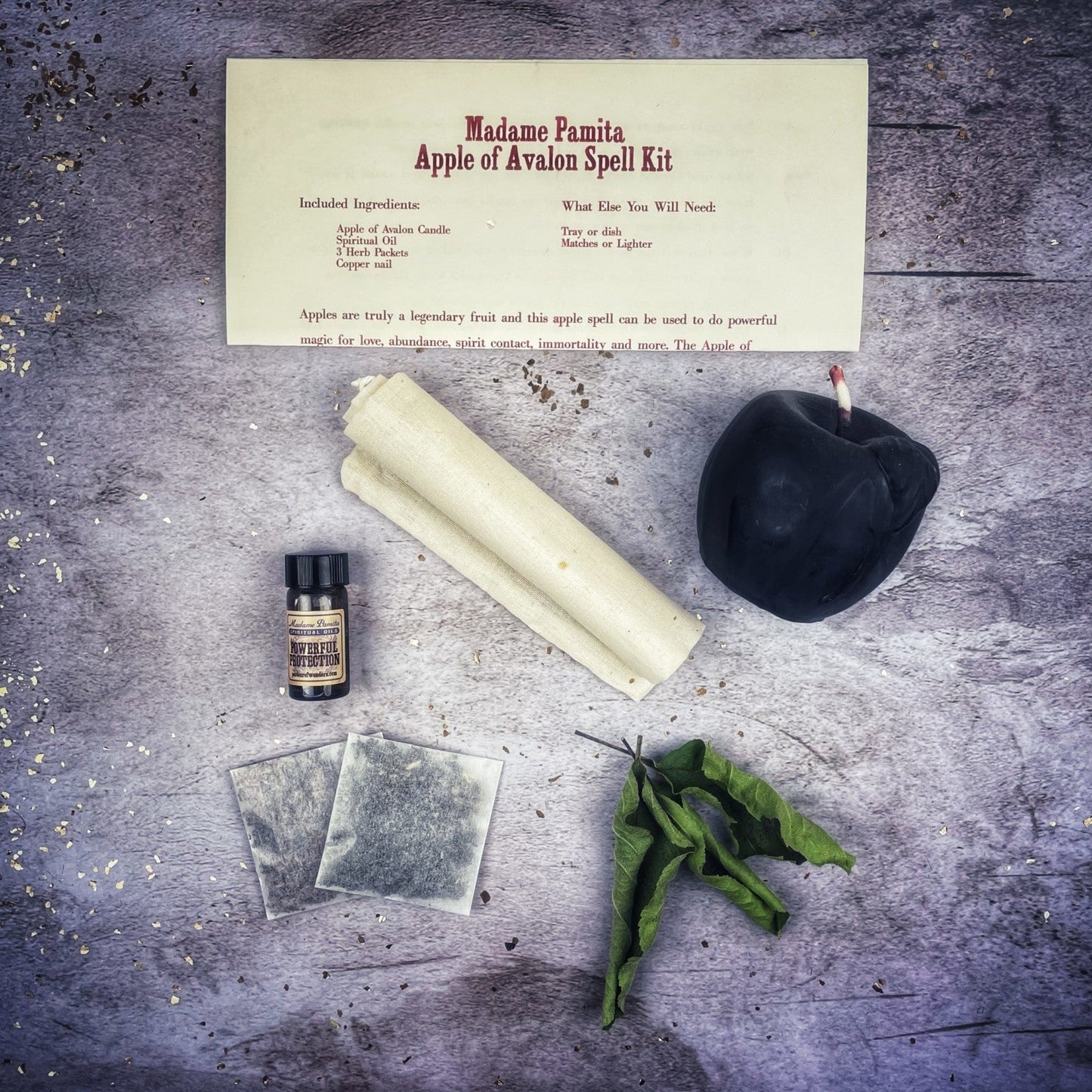 Apple of Avalon Candle Spell Kit - Love, Abundance & Ancient Magic