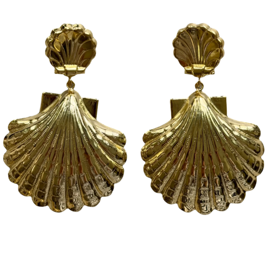 Kiki Gold Shell Earrings