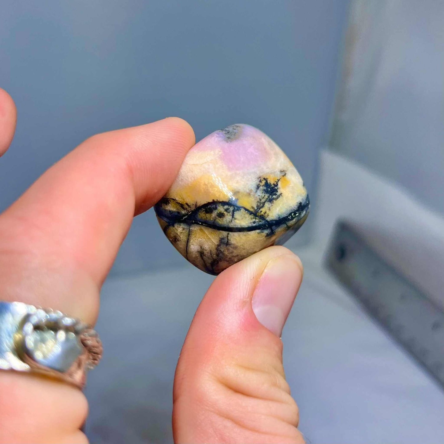 Rhodonite Tumbled Pocket Stone