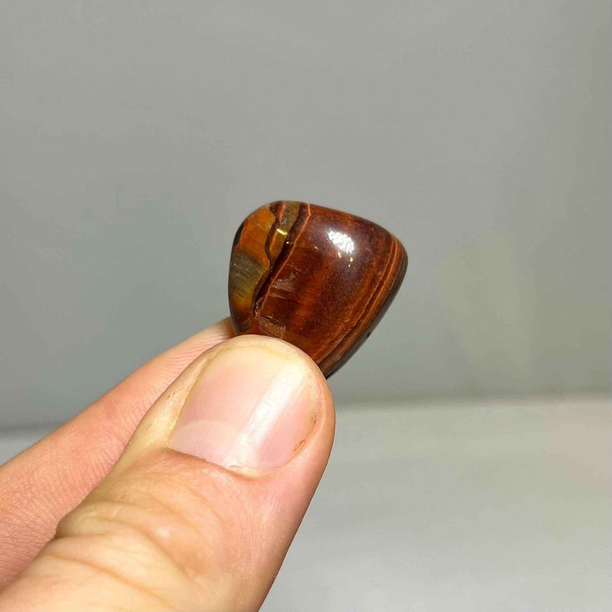 Red Tiger Eye Tumbled Pocket Stone