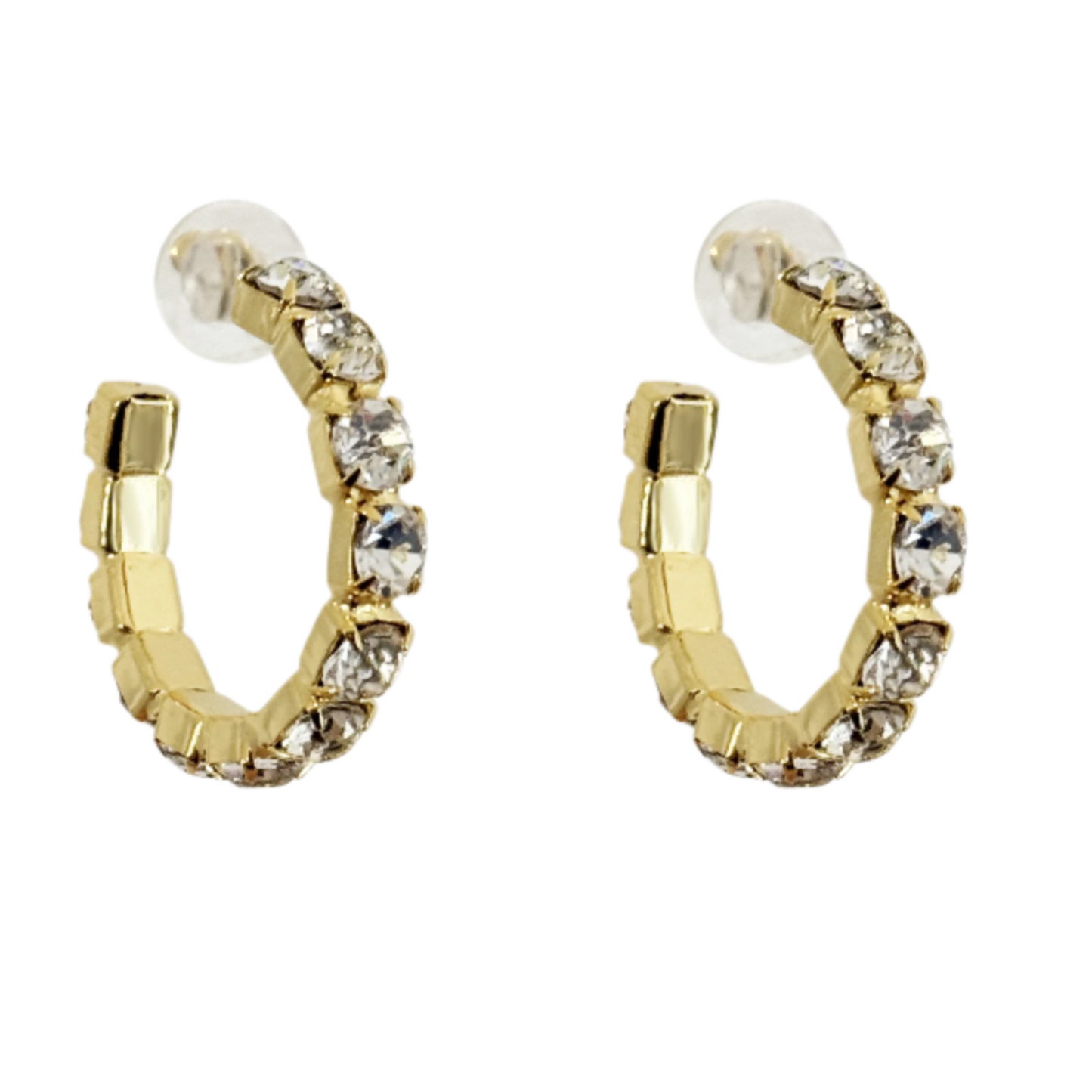 Daphne Diamond Crystal Hoops