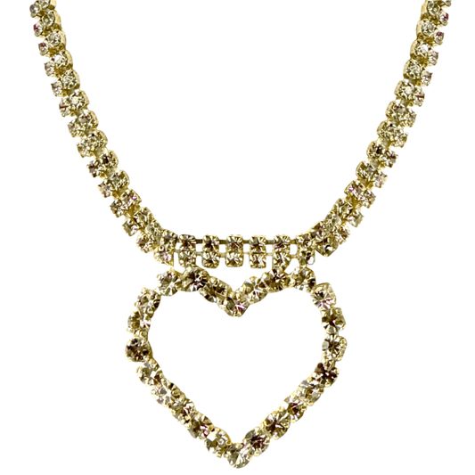 Lulu Diamond Heart Necklace