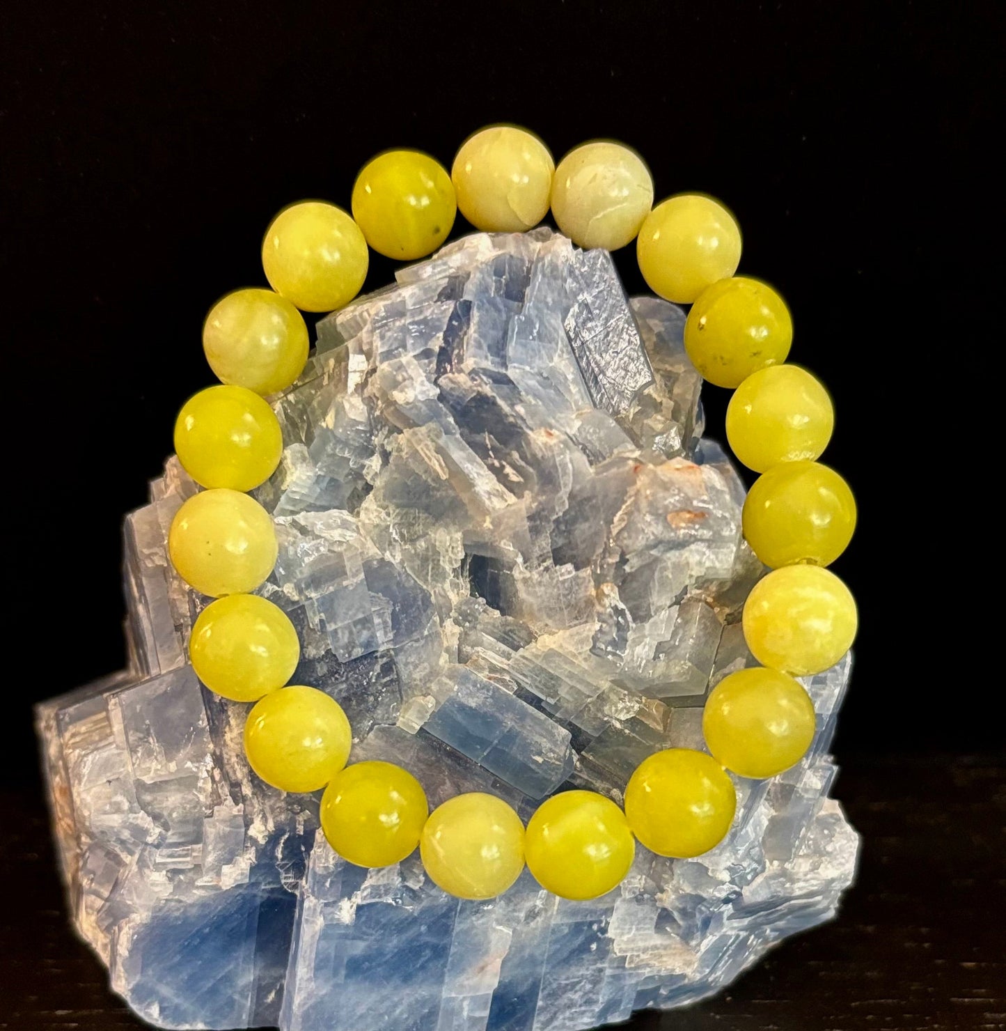 Lemon Jade Beaded Bracelet – Uplifting Energy & Vibrant Style (8mm and 10mm size beads)