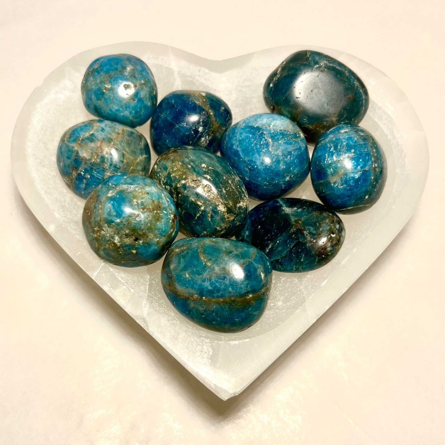 Blue Apatite Tumbled Stone