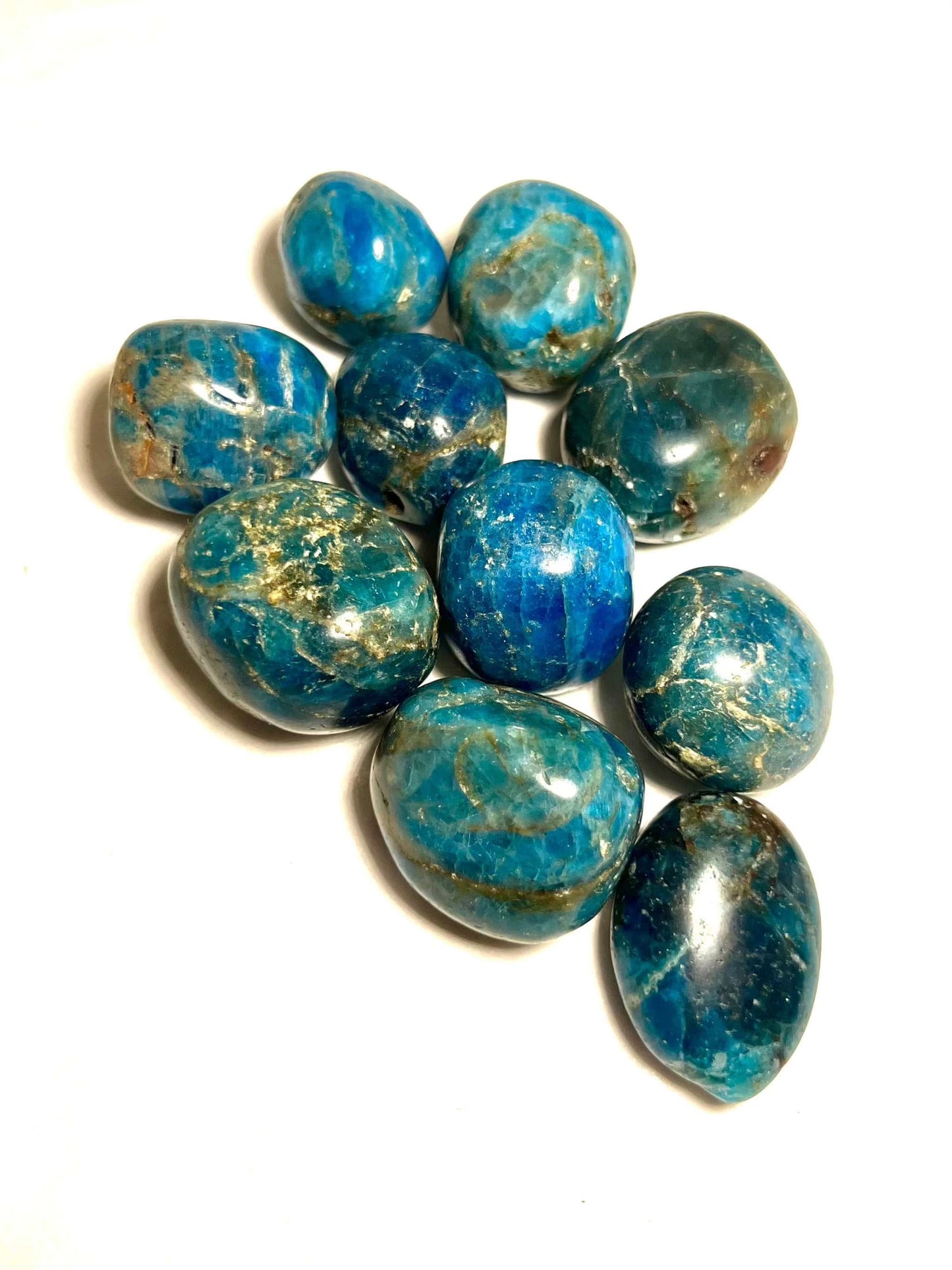 Blue Apatite Tumbled Stone