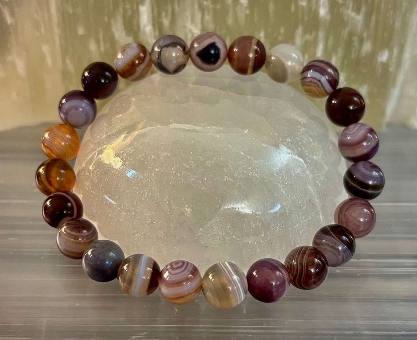 Botswana Agate Bracelet – Emotional Balance & Gentle Strength