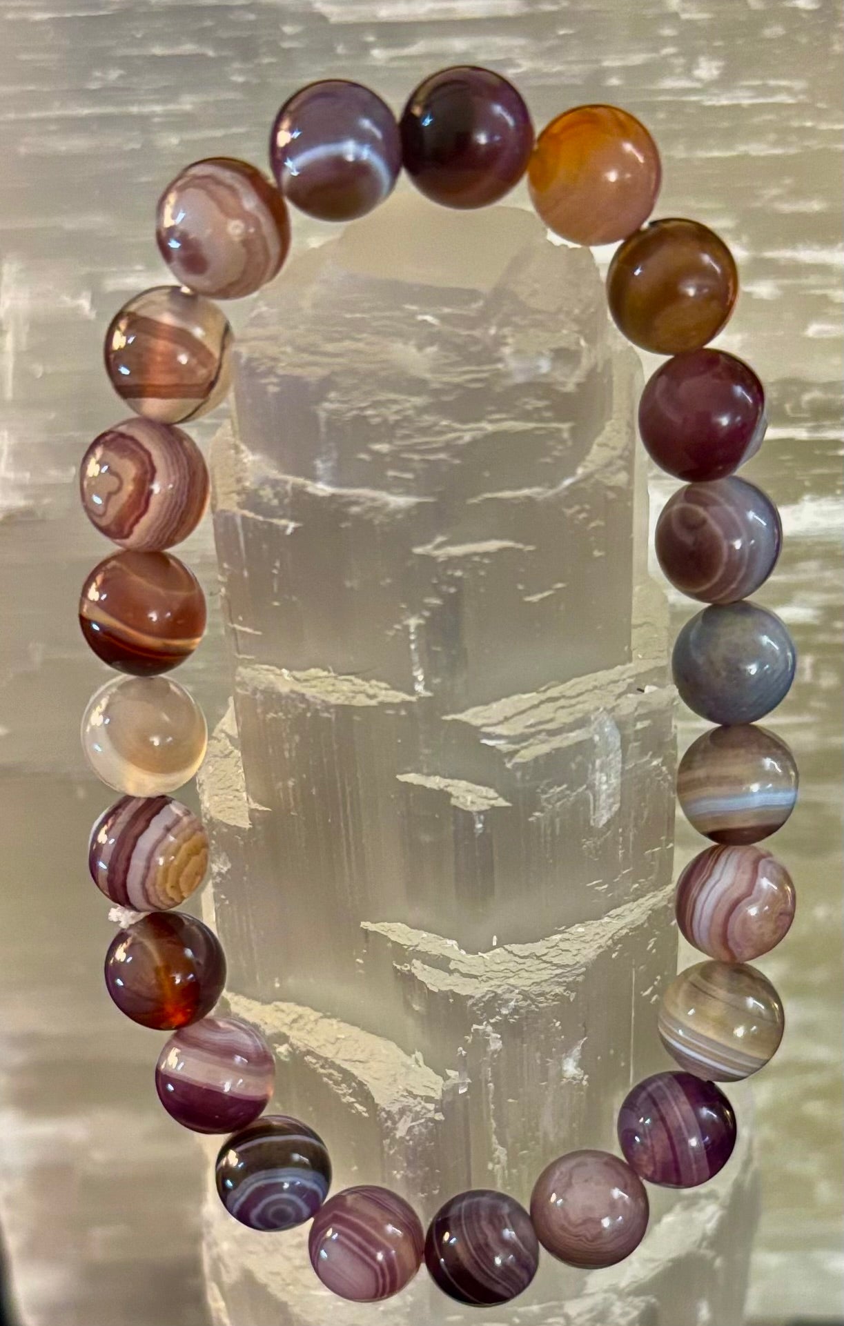 Botswana Agate Bracelet – Emotional Balance & Gentle Strength